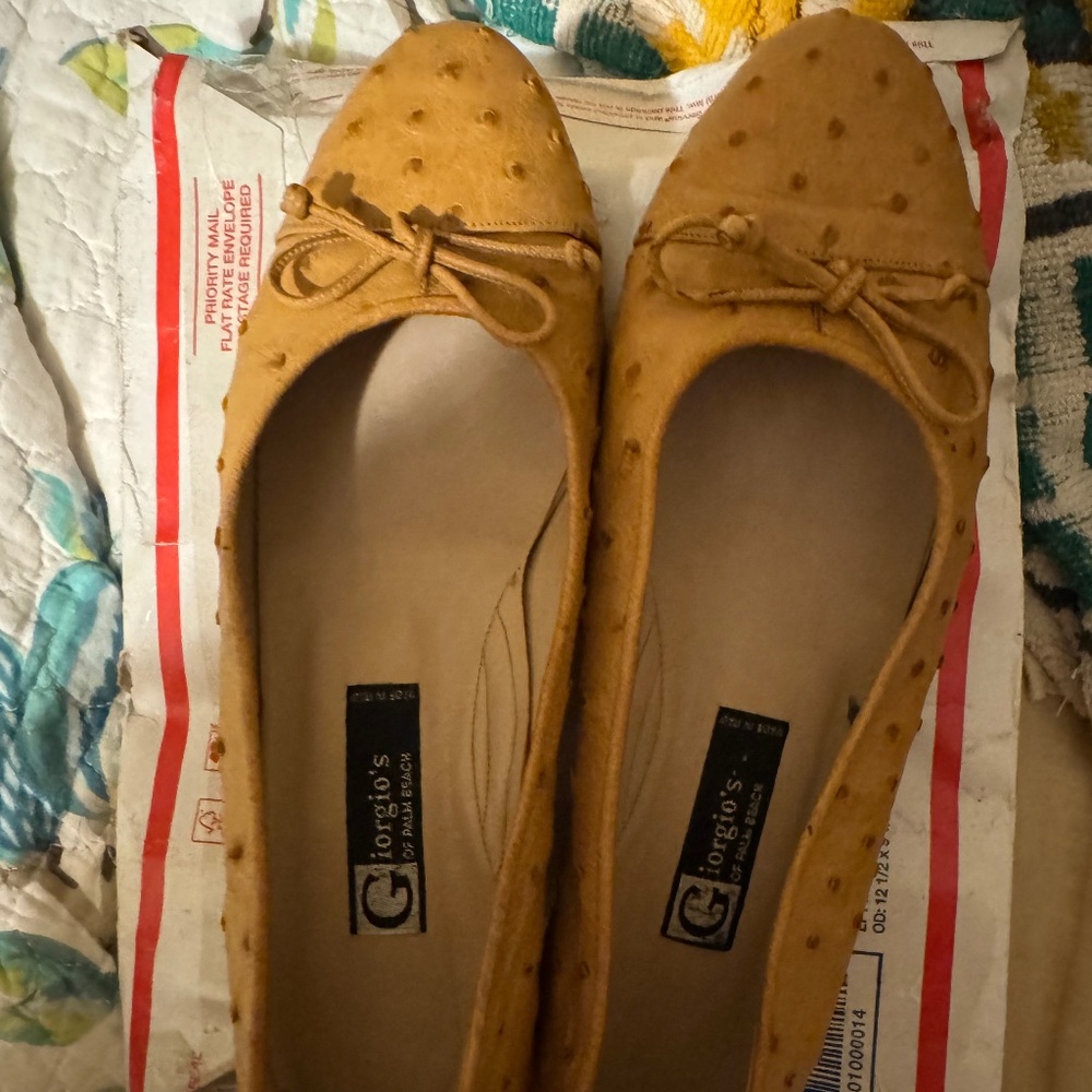 Giorgio’s of Palm Beach ostrich shoes size 37